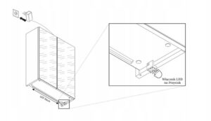 Instrukcja włącznika LED szafka lazienkowa z lustrem Sofia od Meble Okmed Demko