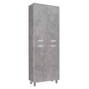 Regal biurowy 220 x 80 cm Tim jasnoszary beton od Okmed Demko